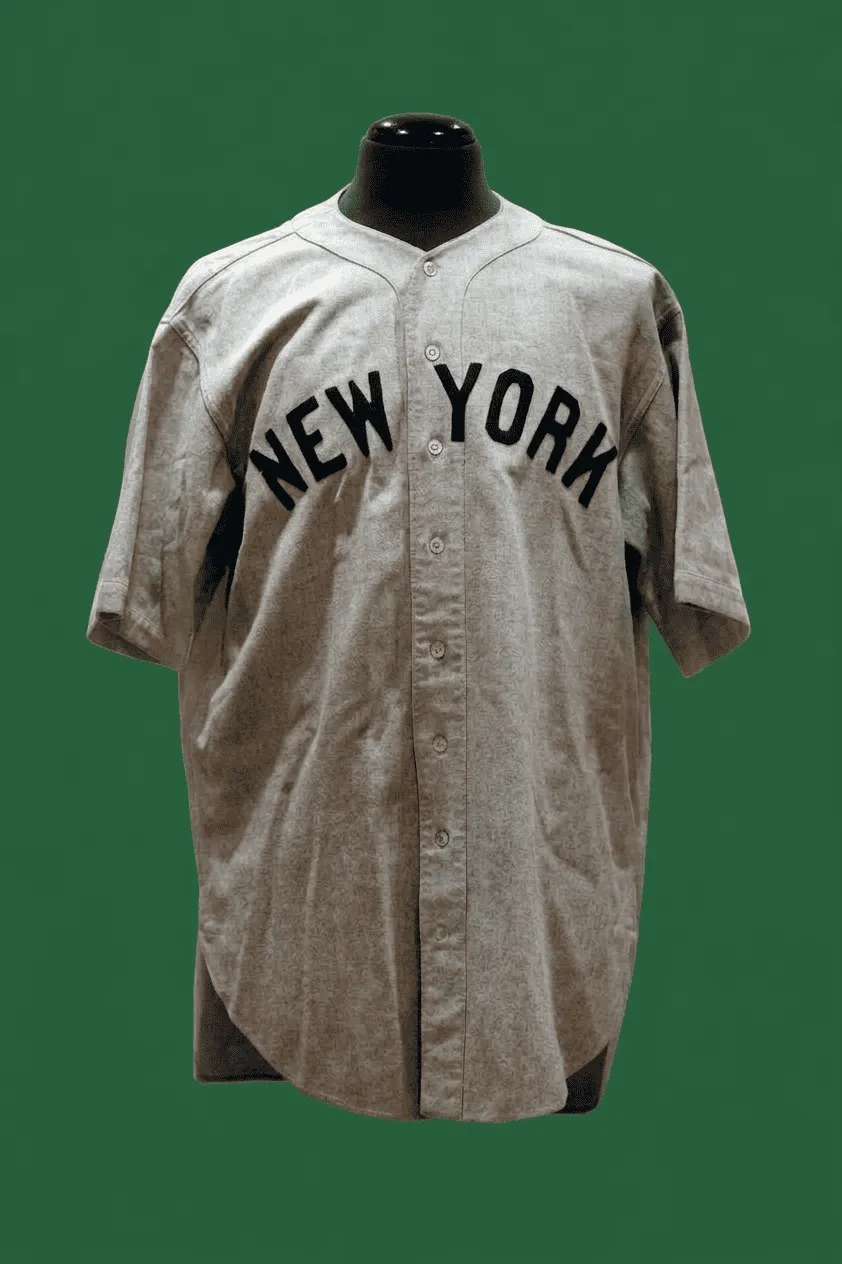 Babe Ruth’s 1932 World Series "Called Shot" New York Yankees road jersey sold at auction for a record-shattering $24.12 million on August 25, 2024